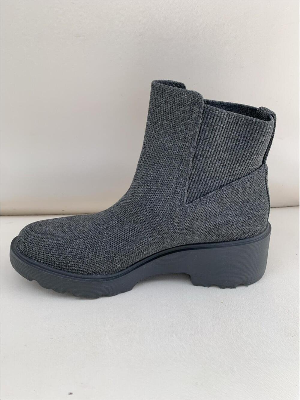 VIVAIA Boots Everly Round Toe Platform Knit Travel Gray Lug Sole 39 Or 8.5 9 Us - Picture 4 of 12